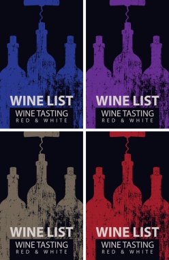 şişe ve tirbuşon tatmak şarap listesi