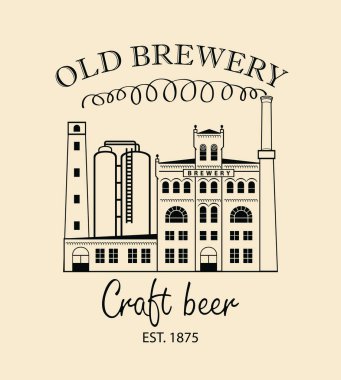 retro tarzı bina bira bira afiş