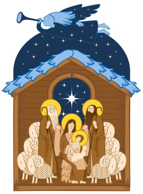 magi hayranlığı. Meryem ve İsa