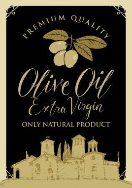 zeytin yağı ile kırsal manzara için Banner