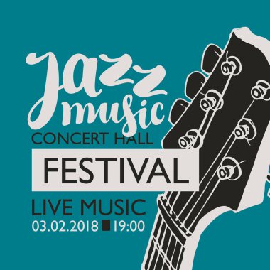 festival caz müzik gitar boyun için Banner