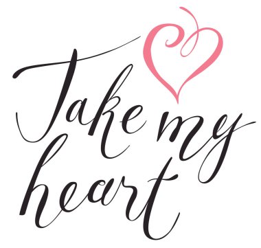 yazıt Sevgililer kartı al kalbimi