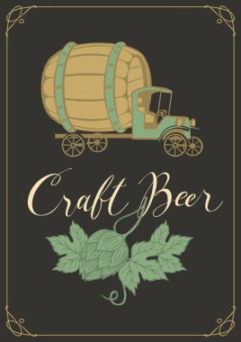 atlama ve kamyon araba ile zanaat bira için Banner