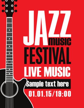 Gitar Festivali caz müzik için Banner