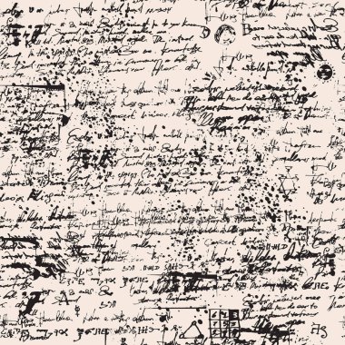 açıkları ve karalamalar ile Ortaçağ papirüs