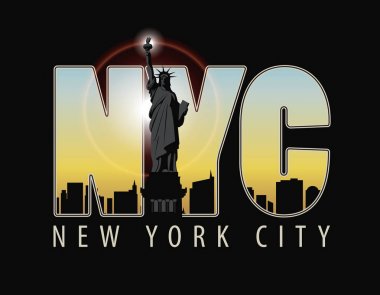 New York manzara harfler Nyc