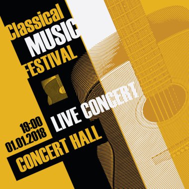 Gitar Klasik Müzik Festivali için Banner