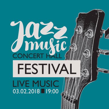 festival caz müzik gitar boyun için Banner