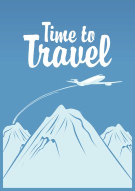 Hava yolculuğu gökyüzünde uçaklar için Banner