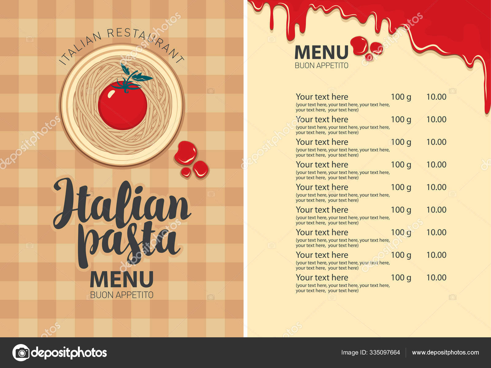 Pasta Menu For Italian Restaurant With Price List Stock Vector By pasta-menu-for-italian-restaurant-with-price-list-stock-vector-by