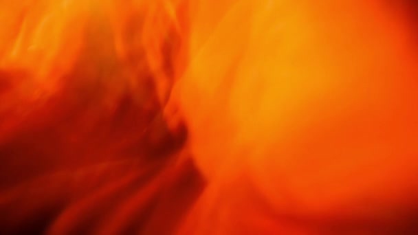 Πορτοκαλί Πολύχρωμο Αφηρημένο Φόντο Κινηματογραφική Επιγραφή Κινηματογραφική Γραφή Αργή Κίνηση — Αρχείο Βίντεο