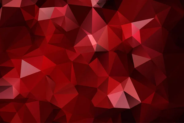 Абстрактный Полигонный Фон Тёмно Красная Многоугольная Иллюстрация Состоящая Треугольников Геометрический — стоковый вектор