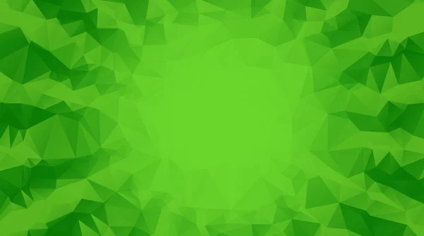 Fond Polygone Abstrait Illustration Polygonale Vectorielle Vert Clair Composée Triangles — Image vectorielle