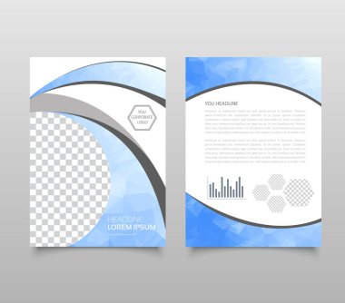 Modern üçgen sunu şablonu. İş Tasarım arka plan, broşür veya el ilanı genel kavram ya da geometrik web afiş