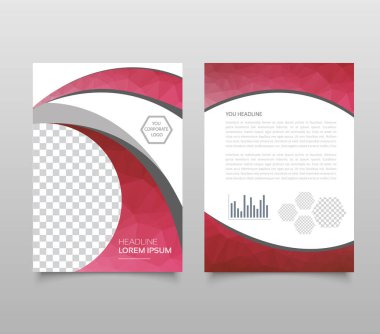 Modern üçgen sunu şablonu. İş Tasarım arka plan, broşür veya el ilanı genel kavram ya da geometrik web afiş