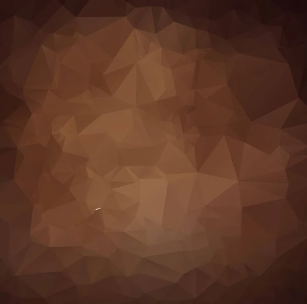Dark Brown Triangle Mosaic Background Creative Geometric Illustration Origami Style — Stock Vector