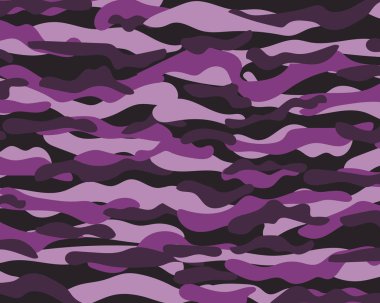 Askeri kamuflaj arka plan deseni. Dört renk. Tasarım öğesi. Vektör çizim.