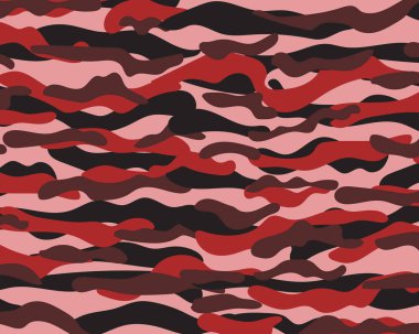 Askeri kamuflaj arka plan deseni. Dört renk. Tasarım öğesi. Vektör çizim.