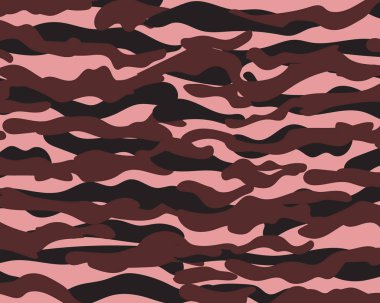 Askeri kamuflaj arka plan deseni. Dört renk. Tasarım öğesi. Vektör çizim.