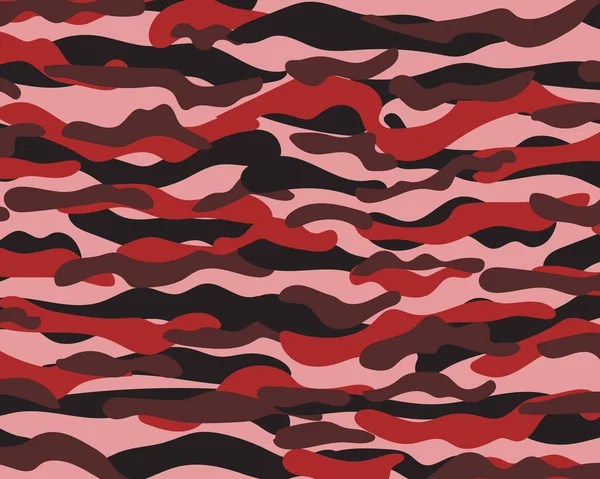 Askeri kamuflaj arka plan deseni. Dört renk. Tasarım öğesi. Vektör çizim.