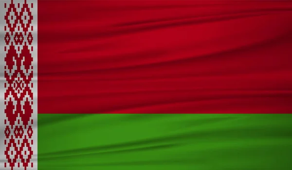 Belarus Flag Vector Vector Belarus Flag Blowig Wind Eps — Stock Vector