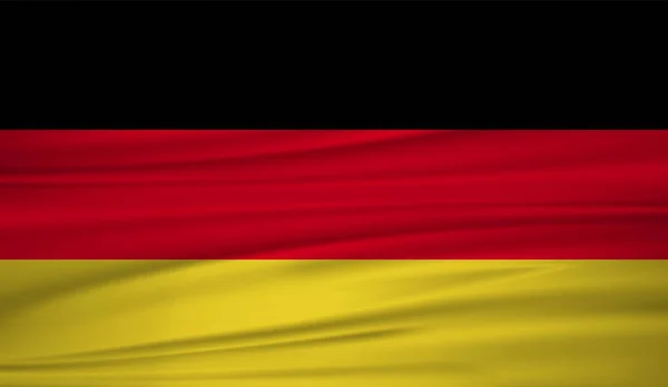 Vector Bandera Alemania Bandera Vectorial Alemania Blowig Viento Símbolo Del — Archivo Imágenes Vectoriales