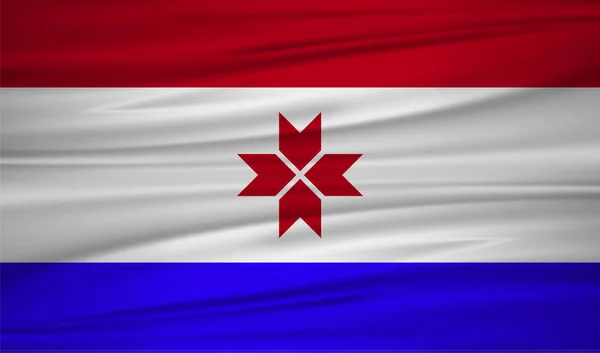 Δημοκρατία Της Μορδοβίας Σημαία Διάνυσμα Διάνυσμα Σημαία Μορντοβίας Blowig Στον — Διανυσματικό Αρχείο