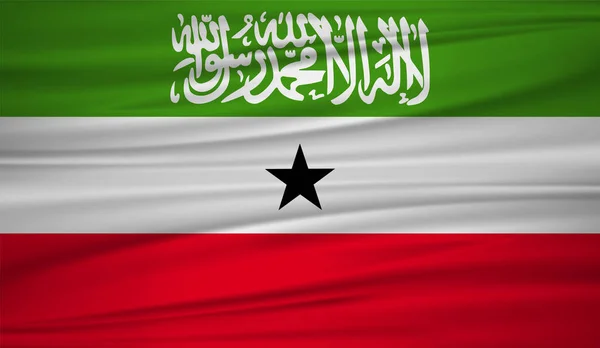Флаг Сомалиленда Векторный Флаг Сомалиленда Ветру Eps — стоковый вектор