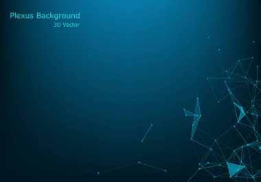 Çokgen uzay kablosu arka plan iletişimi. Genel ağ