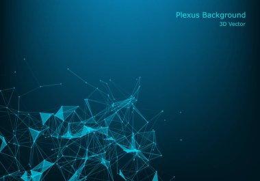 Çokgen uzay kablosu arka plan iletişimi. Genel ağ