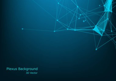 Vektör Soyut bilim Arka Plan. Çokgen geometrik tasarım. 