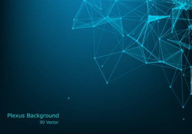 Soyut dijital arka plan. Büyük veri görselleştirmesi. Ağ con