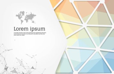 Çokgen geometrik tasarım, üçgenlerden oluşan soyut şekil, tr