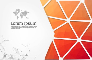 Soyut Flyer Geometrik Üçgen Soyut Modern Arkaplan 