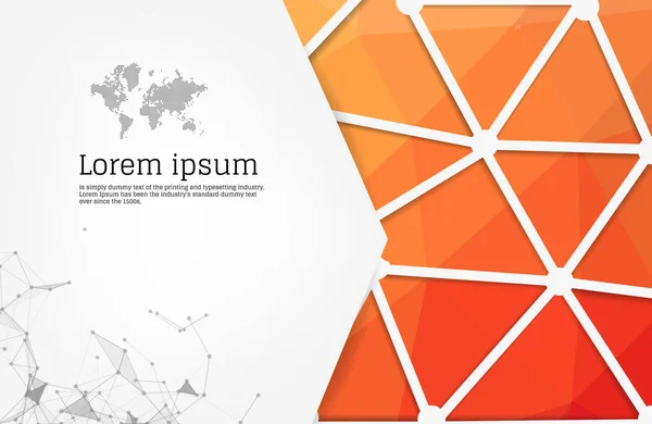 Jeomet ile soyut modern el ilanı ve broşür tasarım şablonları