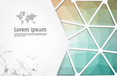 vektör geometrik arkaplan kapak tasarımı, kitap de