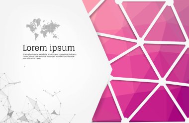 Açık Mor, pembe vektör mozaik şablon. Parlayan yalan makinesi