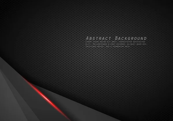 Absztrakt fémes modern Red Black frame design innováció conce — Stock Vector