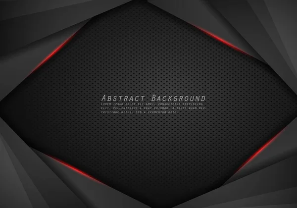 Abstrakt metallisch modern rot schwarz rahmen design innovation conce — Stockvektor