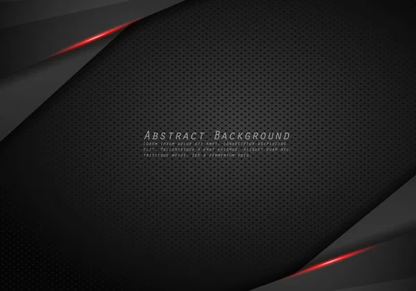 Abstrato Metálico moderno Vermelho preto moldura design inovação conce — Vetor de Stock