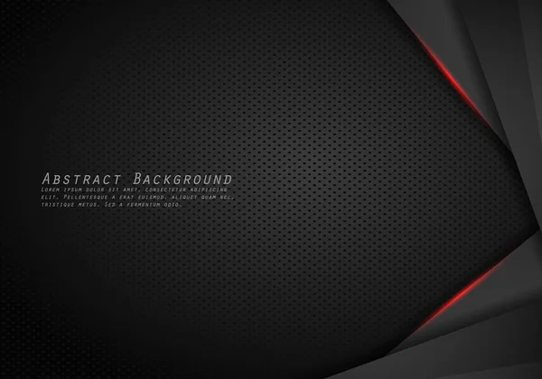 Abstract Metallic modern Red black frame design innovation conce — ストックベクタ