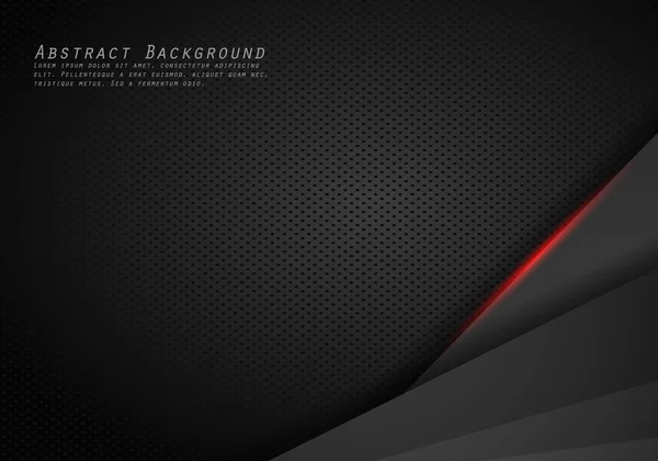 Абстрактный металлический красный черный каркас компоновки современный технологический дизайн темп — стоковый вектор