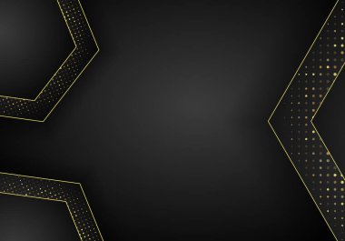 Soyut koyu metalik örtüşen arka plan. Lüks Soyut 3d arkaplan ve 3d tarzında aydınlık çokgenlerin birleşimi. Grafik tasarımı elementlerin dekorasyonunu parlatır.