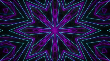 Farklı dönüşümün soyut hareketi. çiçek yaprakları olarak güzel kaleydoskop arkaplanı