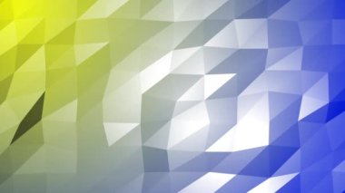 Özet olarak, Alçak Poli 3D Yüzey Döndürülebilir Arkaplan Canlandırması. Üçgen teknoloji geometrik hareket tasarımı. Modern video animasyonu