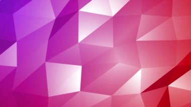 Özet olarak, Alçak Poli 3D Yüzey Döndürülebilir Arkaplan Canlandırması. Üçgen teknoloji geometrik hareket tasarımı. Modern video animasyonu