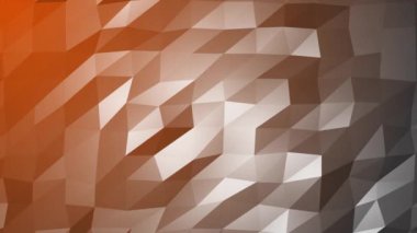 Özet olarak, Alçak Poli 3D Yüzey Döndürülebilir Arkaplan Canlandırması. Üçgen teknoloji geometrik hareket tasarımı. Modern video animasyonu