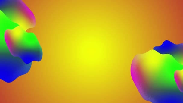 Minimal Animation Design Concept Fluid Trendy Prism Gradient Abstract Waves — Stock Video