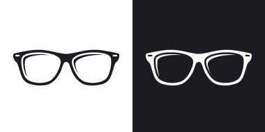 Two-tone version of Glasses clipart