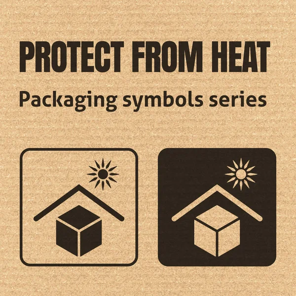 PROTECT FROM HEAT packaging symbol